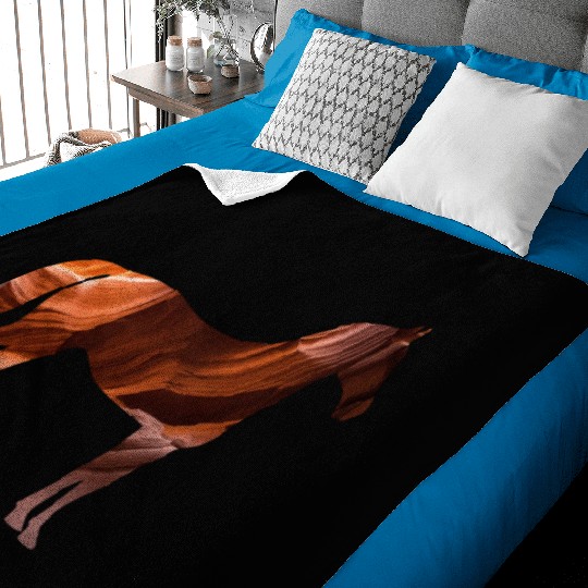 Rocky Horse - Grand Canyon rocks Baby Blankets