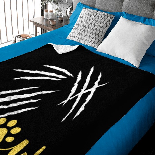 meow cat scratch Baby Blankets