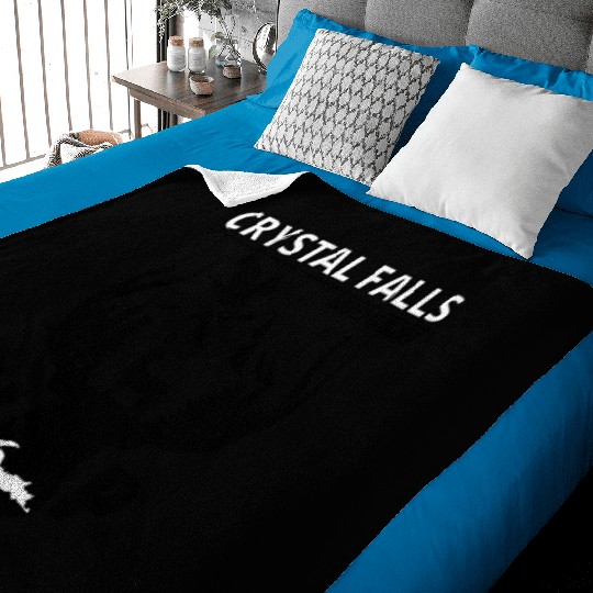 Crystal Falls Michigan Upper Peninsula Baby Blankets