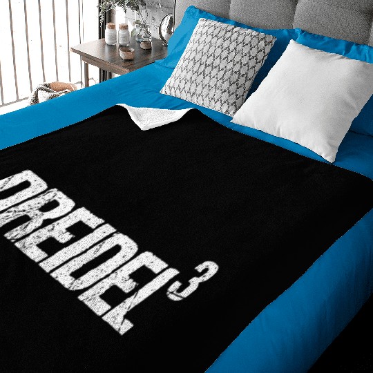 Funny Dreidel Dreidel Dreidel Cubed Hanukkah Math Baby Blankets