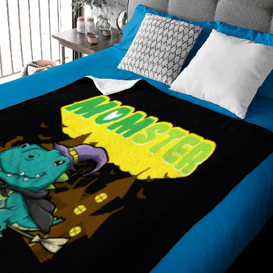 Momster Monster Mom Scary Halloween Mommy Costume Baby Blankets