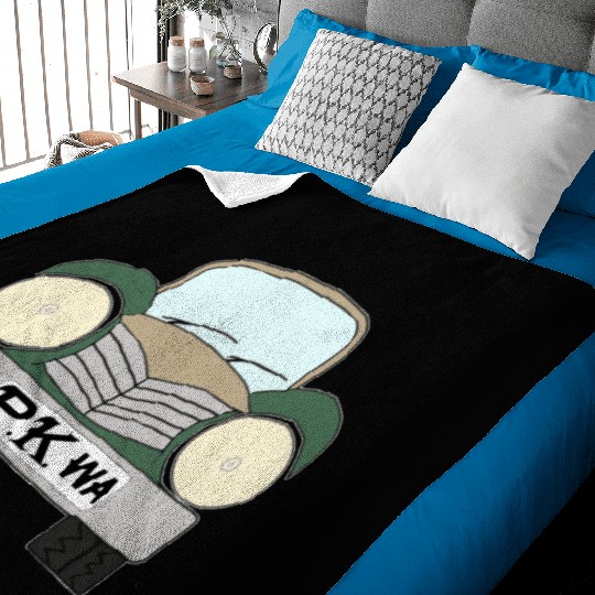 Old Car Khaki Afrikaans PK wa Baby Blankets