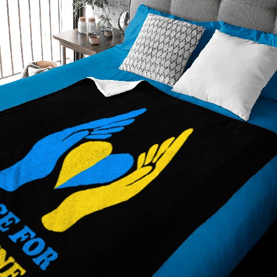 Peace for Ukraine Baby Blankets