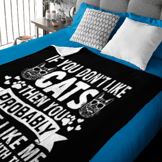 Cat Owner Cat Lover Baby Cats I Cute Cat Lover Baby Blankets