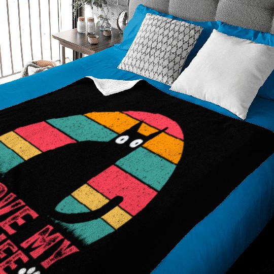 Funny Cat Meme Cat Owner Cat Lover I Love My Cat L Baby Blankets