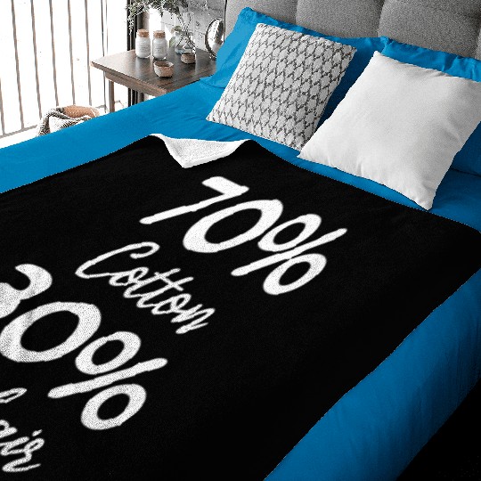 Funny Cat Owner I 70% Cotton 30% Cat Hair I Funny Baby Blankets