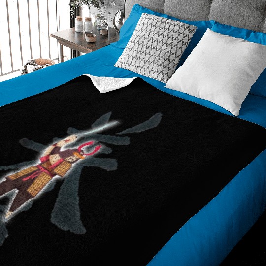 Samurai Fighter Asia Japanese Baby Blankets