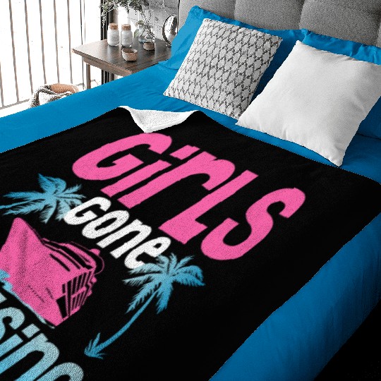 Girls Gone Cruising Vacation Cruiser Baby Blankets