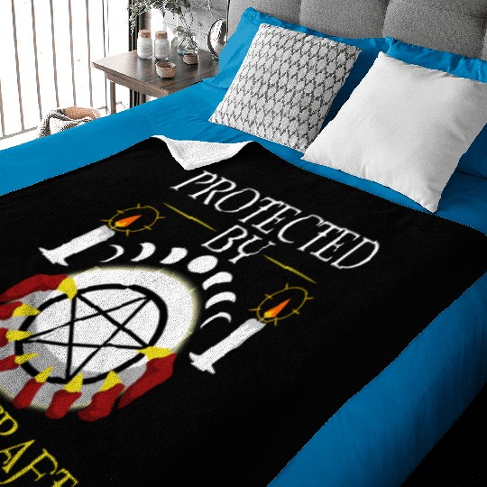 Protected By Witchcraft Baby Blankets