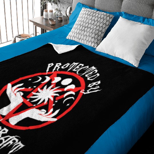 Protected By Witchcraft Baby Blankets