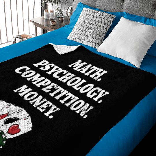 Math Psychology Competition Money Gambler Poker Baby Blankets