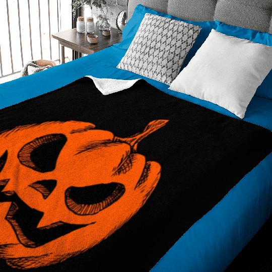 Halloween Pumpkin Baby Blankets