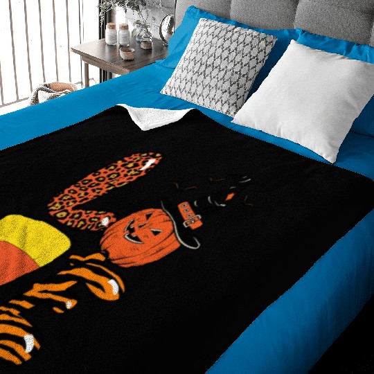 Halloween Love Candy Corn Baby Blankets