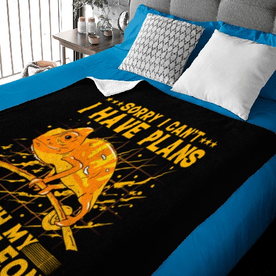 Sorry I can't I have plans with my Chameleon Baby Blankets