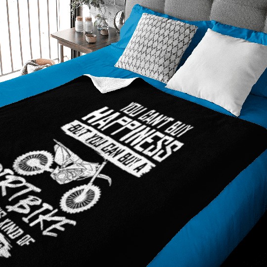 Dirt Bike Electric Motocross Riding MX Rider Baby Blankets