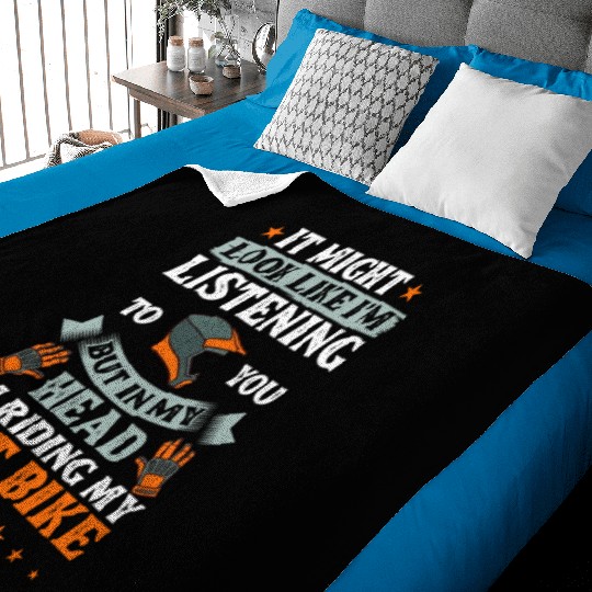 Dirt Bike Electric Motocross Riding MX Rider Baby Blankets