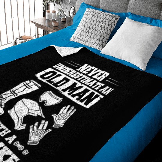 Dirt Bike Electric Motocross Riding MX Rider Baby Blankets