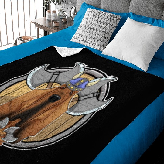 Bloodhound I Valhalla I Viking Baby Blankets