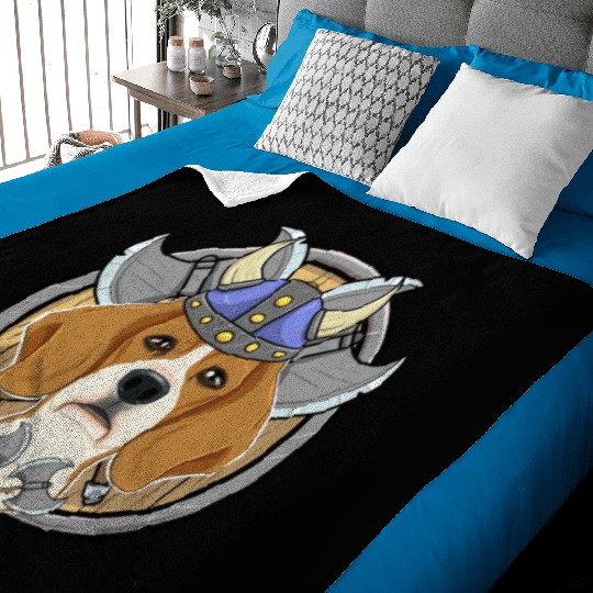 Beagle I Valhalla I Viking Baby Blankets