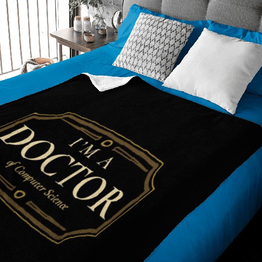 Computer Science PhD Doctorate Graduation Gift Baby Blankets