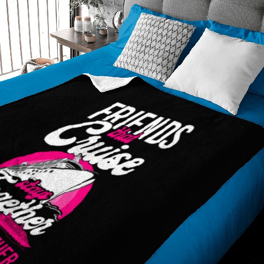 Cruise Ship Vacation Friends Baby Blankets