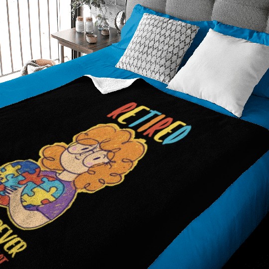 Retired Teacher Funny Teaching Gift Baby Blankets