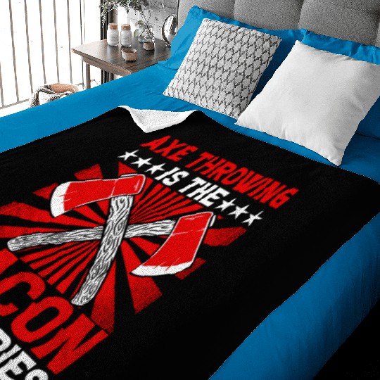 Axe Throwing is the Bacon of Hobbies Baby Blankets