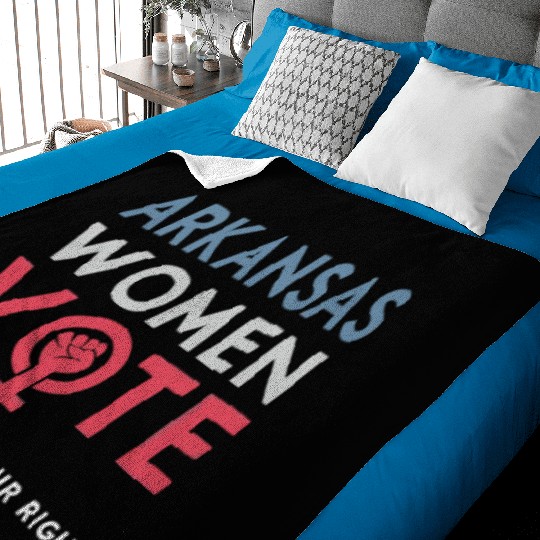 Arkansas Women Vote Voter 2022 Election Feminist Baby Blankets