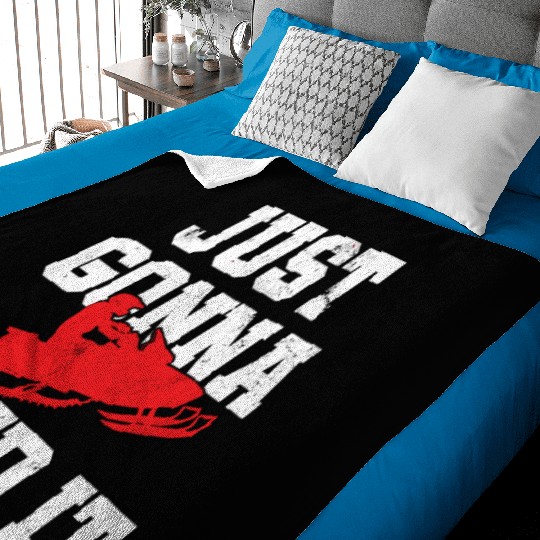 Snowmobile Just Gonna Send It Funny Freestyle Moto Baby Blankets