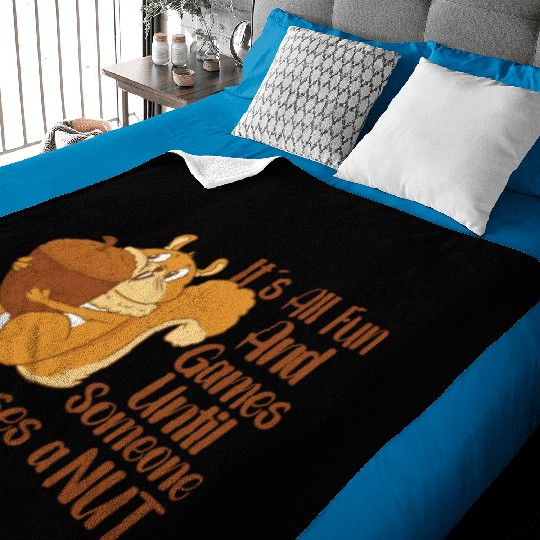 Funny Squirrel Fan Squirrel Lover Chipmunk Addict Baby Blankets