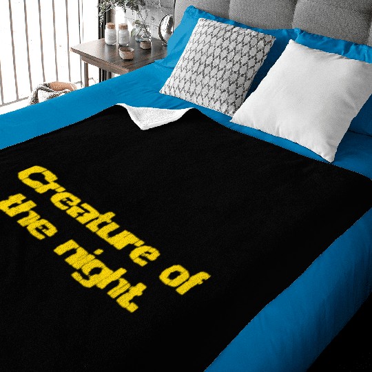 Creature Of The Night Baby Blankets