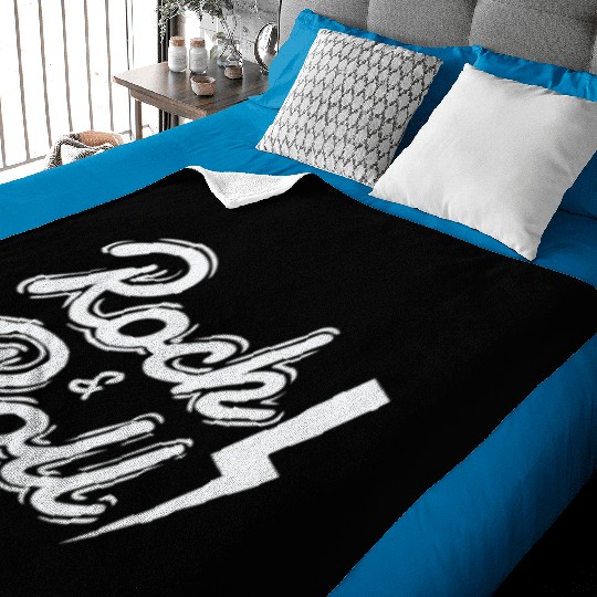 Rock & Roll Music Style Genre Guitar Rock Band Baby Blankets