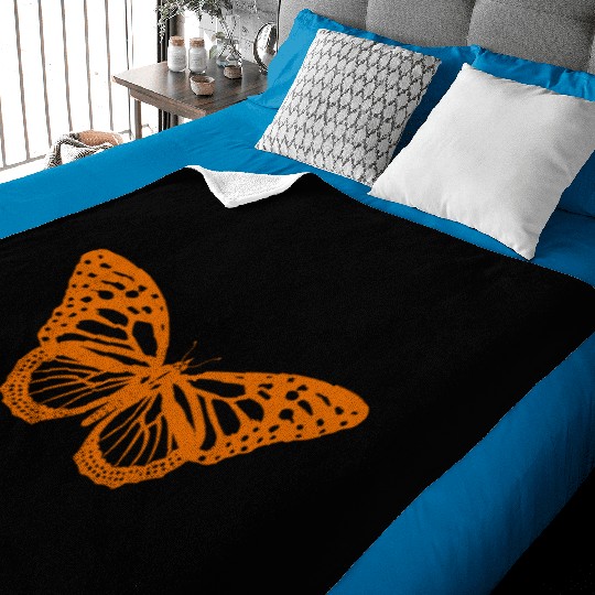 Monarch Butterfly Solo Knockout Baby Blankets