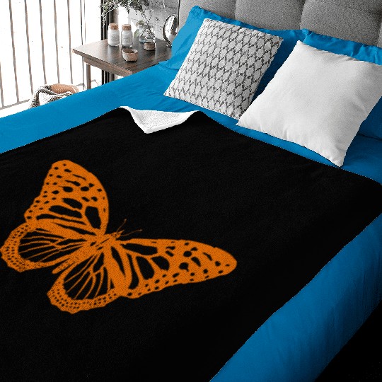 Monarch Butterfly Solo Knockout Baby Blankets