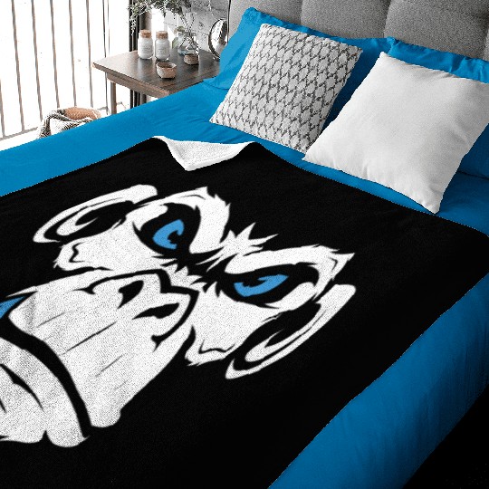 Monkey Head Angry Monkey Face Baby Blankets