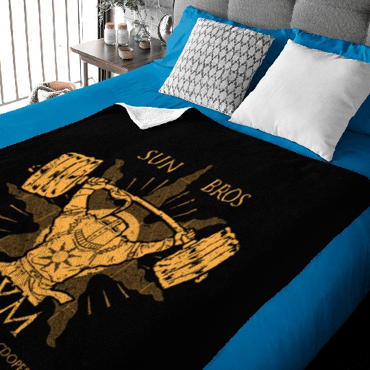 Graphic pen Sun Bros Gym Baby Blankets