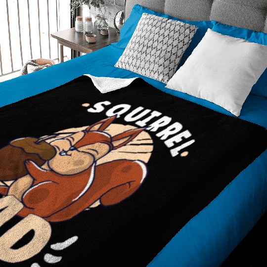 Funny Squirrel Fan Squirrel Lover Chipmunk Addict Baby Blankets