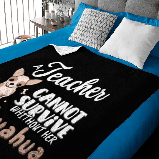 Teacher gift idea for women dog chihuahua Baby Blankets