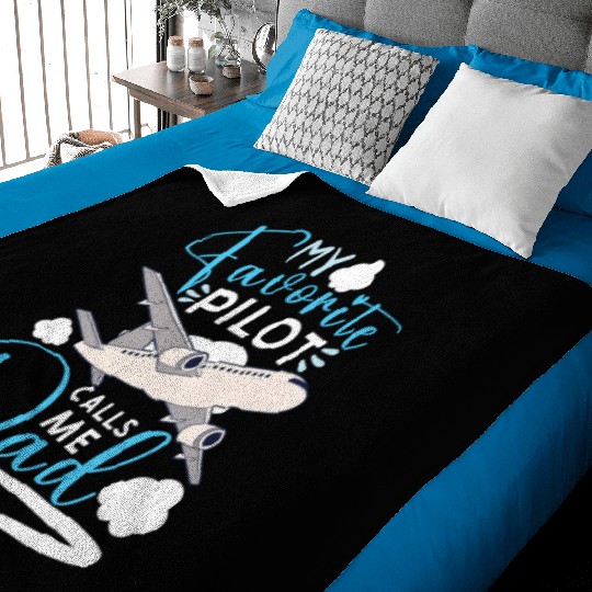 Pilot Aviation Airplane Airline Captain Aviator Baby Blankets