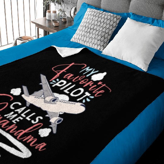 Pilot Aviation Airplane Airline Captain Aviator Baby Blankets