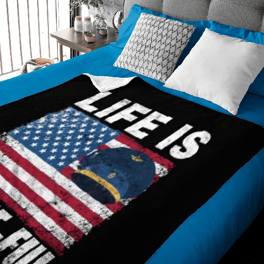 Airline Pilot Aviation Themed Pun For a Corporate Baby Blankets