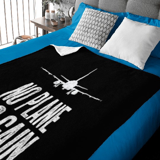 Airline Pilot Aviation Themed Pun For a Corporate Baby Blankets