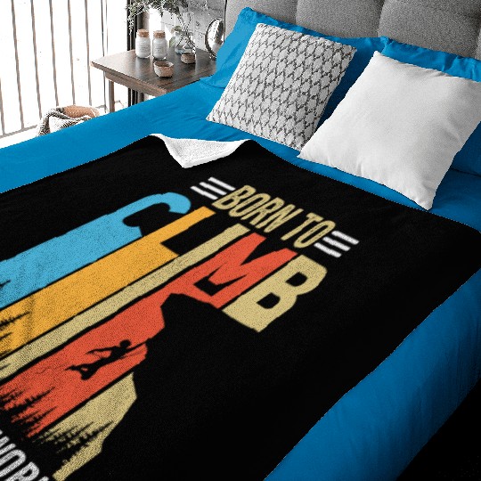 Climbing Mountaineering Climber Mountains Hiking Baby Blankets