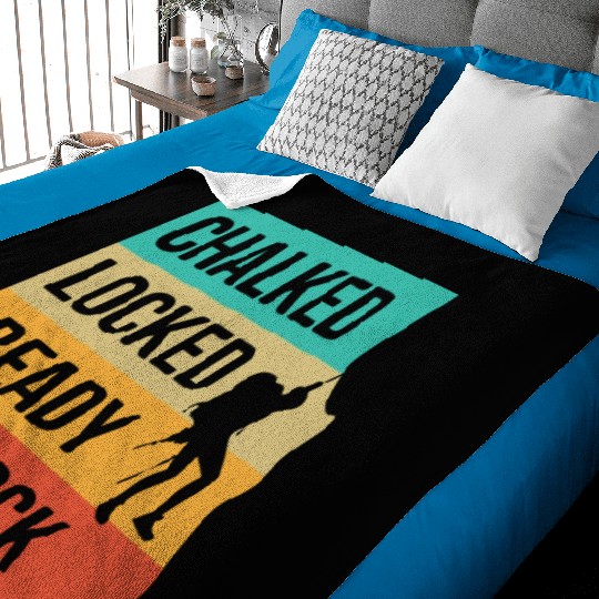 Climbing Mountaineering Climber Mountains Hiking Baby Blankets