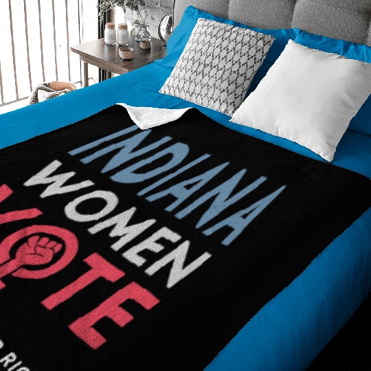 Indiana Women Vote Voter 2022 Election Feminist Baby Blankets