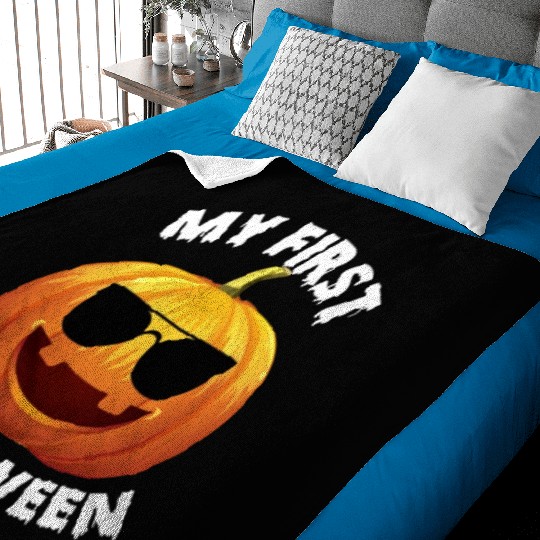 Halloween Baby Shower My First Halloween Newborn B Baby Blankets