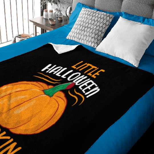 Little Halloween Pumpkin I Halloween Newborn Baby Baby Blankets