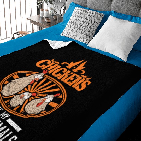 Chickens Are My Spirit Animals Chicken Baby Blankets