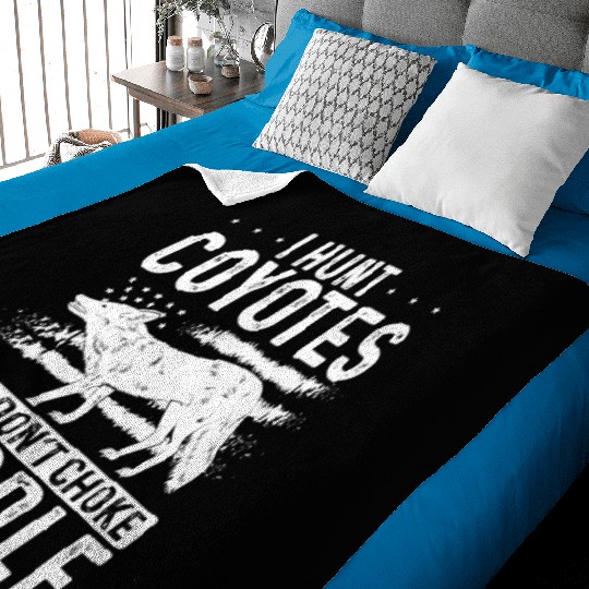 Coyote Trapping Coyote Hunting Yote Hunting Gift Baby Blankets