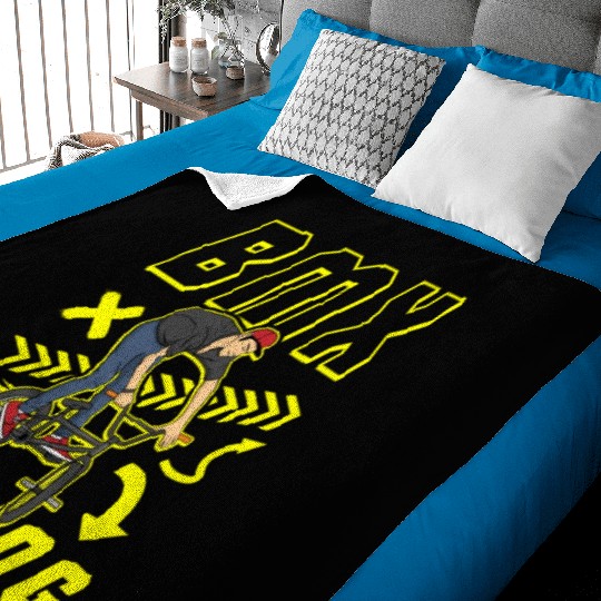 BMX Racing BMX Bike Bicycle Cycling Extreme BMX Baby Blankets
